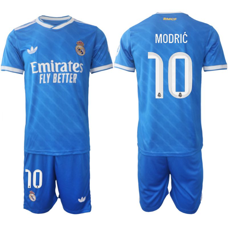 Men 2025-2026 Club Real Madrid away blue #10 Soccer Jersey1->real madrid jersey->Soccer Club Jersey
